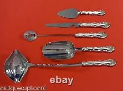 French Scroll by Alvin Sterling Silver Cocktail Party Bar Set 5pc Custom Made