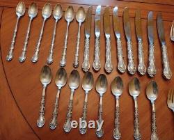 French Scroll by Alvin Sterling Silver Flatware 39 Pieces (C49)