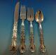 French Scroll By Alvin Sterling Silver Flatware Set For 12 Service 48 Pieces