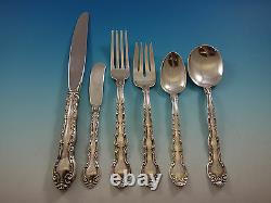 French Scroll by Alvin Sterling Silver Flatware Set For 8 Service 52 Pieces
