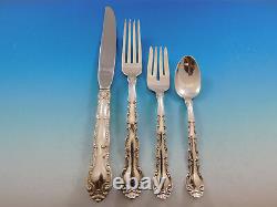 French Scroll by Alvin Sterling Silver Flatware Set Service 36 pieces Dinner
