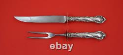 French Scroll by Alvin Sterling Silver Steak Carving Set 2-Piece, knife 10 1/2