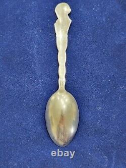 George Washington Bust/Figural Sterling Silver Souvenir Spoon Alvin 30.3g 6