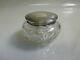 Gorgeous Antique Cut Crystal Dresser Jar With Alvin Sterling Silver Lid