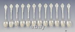 Great Set 12 Alvin Sterling Silver Orient Pat. Demitasse Spoons