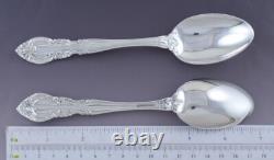 Great set 5 Alvin Sterling Silver Vivaldi Place Dessert Oval Soup Spoons