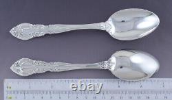 Great set 5 Alvin Sterling Silver Vivaldi Place Dessert Oval Soup Spoons