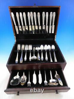 Hampton by Alvin Sterling Silver Flatware Set for 12 Service 103 pieces