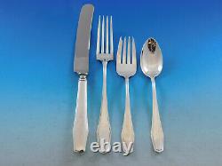 Hampton by Alvin Sterling Silver Flatware Set for 12 Service 103 pieces