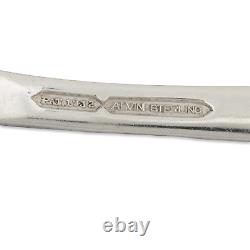 Heavy Alvin Sterling Silver Casserole Serving Spoon Bridal Bouquet 1932 No Mono