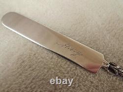 Holly (December) by Alvin 7 1/4 all Sterling youth/tea knife inscribed Mary