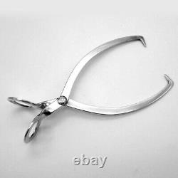 Ice Tongs Alvin Sterling Silver Mono MFP
