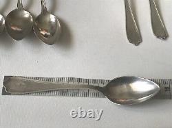 Job Lot of 8 Alvin Solid Sterling Silver Spoons Mono Initial S 171.85g Not Scrap