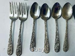 Kirk Repousse Sterling 26 Ounces Alvin Bridal 765 Gr No Monos 16 Pieces Vintage