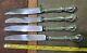Lot Of 4 C1940 Chateau Rose Sterling Silver? Handled New French Hollow Knives