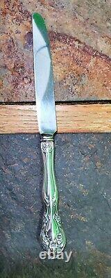 LOT OF 4 c1940 CHATEAU ROSE STERLING SILVER? HANDLED NEW FRENCH HOLLOW KNIVES