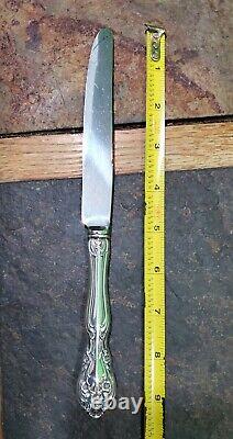 LOT OF 4 c1940 CHATEAU ROSE STERLING SILVER? HANDLED NEW FRENCH HOLLOW KNIVES