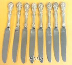 LOT OF 8 ALVIN STERLING SILVER BUTTER KNIFE 9 INCH LONG Weight 1 lbs 3oz