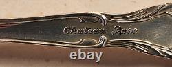 LOT of 8 ALVIN CHATEAU ROSE STERLING SILVER ICED TEA SPOONS APPROX 225 GRAMS