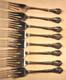 Lot Of 8 Alvin Chateau Rose Sterling Silver Salad Forks Approx 290 Grams