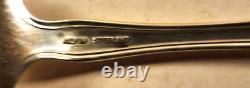 LOT of 8 ALVIN CHATEAU ROSE STERLING SILVER SALAD FORKS APPROX 290 GRAMS