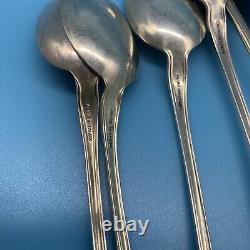 Lot Of 12 Alvin Chateau Rose Sterling Silver Iced Tea Spoons No Monogram