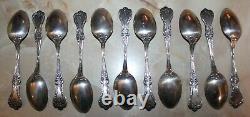 Lot of 11 Alvin Majestic Sterling Silver Spoons No Monogram