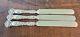 Lot Of 3 Bridal Rose Alvin Sterling Silver Dinner Knife Blunt 9 K Or R Monogram