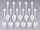 Lovely Set 11 Alvin Sterling Silver Majestic Teaspoons Heavy Weight