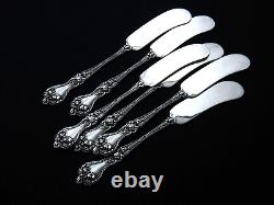 MAJESTIC ALVIN STERLING IND BUTTER SPREADER 6 ART NOUVEAU c. 1900 HALF DOZEN