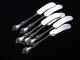 Majestic Alvin Sterling Ind Butter Spreader 6 Art Nouveau C. 1900 Half Dozen