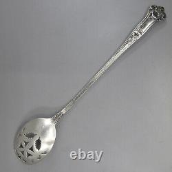 MORNING GLORY by ALVIN Sterling Silver 7 1/2 Olive Spoon 24g Barware No Mono