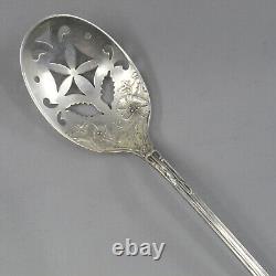 MORNING GLORY by ALVIN Sterling Silver 7 1/2 Olive Spoon 24g Barware No Mono