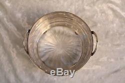 Magnificent 1900's Alvin Sterling Silver Bowl With Glass Must See