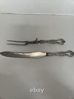 Majestic Alvin Sterling Handle Serving Fork & Knife