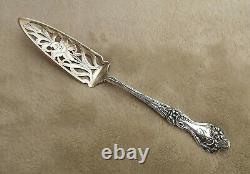Majestic by Alvin 8 5/8 Sterling jelly cake server mono C Orchid