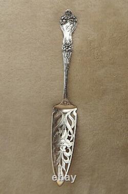 Majestic by Alvin 8 5/8 Sterling jelly cake server mono C Orchid