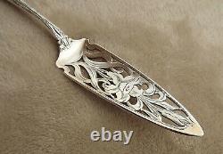 Majestic by Alvin 8 5/8 Sterling jelly cake server mono C Orchid