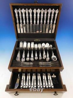 Majestic by Alvin Sterling Silver Flatware Set for 12 Dinner Service 98 Pieces