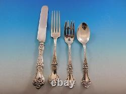 Majestic by Alvin Sterling Silver Flatware Set for 12 Dinner Service 98 Pieces