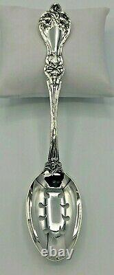 Majestic by Alvin Sterling Silver Pierced Table Serving Spoon 8.25