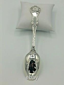 Majestic by Alvin Sterling Silver Pierced Table Serving Spoon 8.25