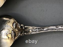 Majestic by Alvin Sterling Silver set of 5 Demitasse Spoons 4 1/8