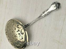 Majestic by Alvin sterling silver Pierced Almond Spoon 5.75, beautiful antique