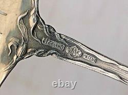 Majestic by Alvin sterling silver Pierced Almond Spoon 5.75, beautiful antique