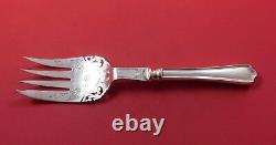 Maryland by Alvin Sterling Silver Fish Serving Fork HH Pierced Bright-Cut 9 1/2