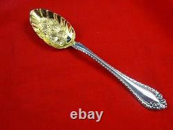 Melrose / Alvin Sterling Silver Berry Spoon with Embossed Fruit in Bowl (#4311)