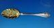 Melrose By Alvin Sterling Silver Berry Spoon With Gold Wash Flowers In Bowl 10057
