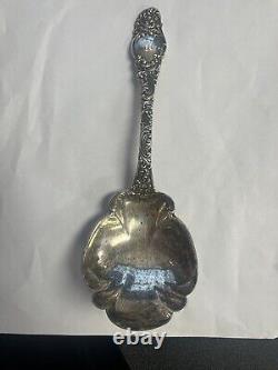 Monterey By Alvin 1895 Sterling 8 5/8 Solid Berry/Casserole Spoon