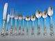 Morning Glory By Alvin Sterling Silver Flatware Set For 12 Service 100 Pc Dinner
